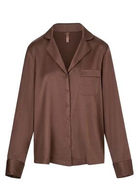 Skims Silk Button Up Shirt XL